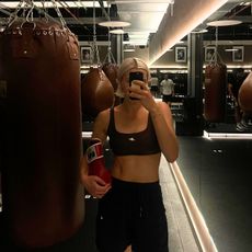 Health writer Ash S trying boxing every day at the Central London boxing studio, Jab