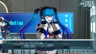 Darumi Amemiya in The Hundred Line: Last Defense Academy is disappointed to learn it's not a killing game