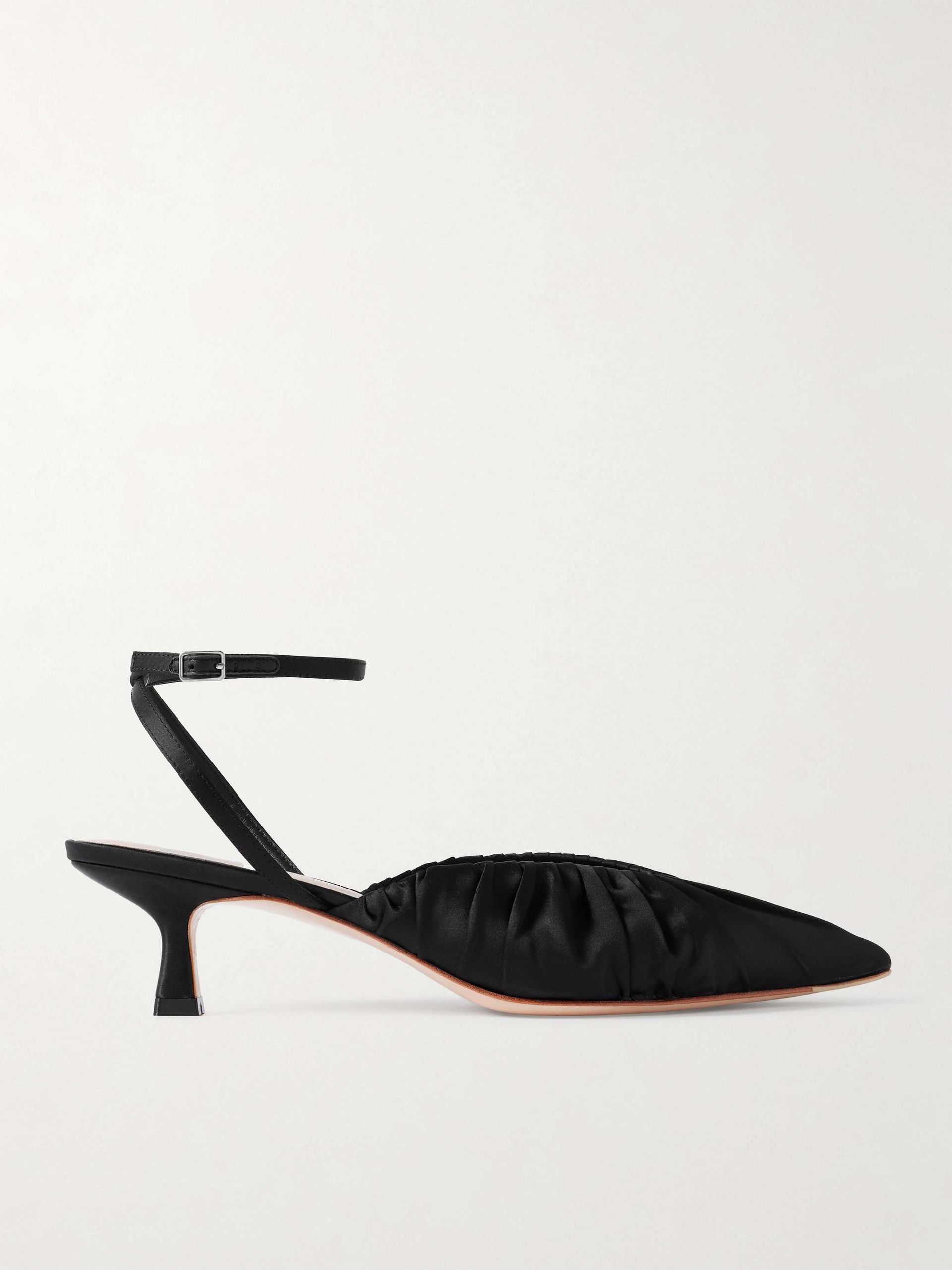 Rio Ruched Satin Pumps