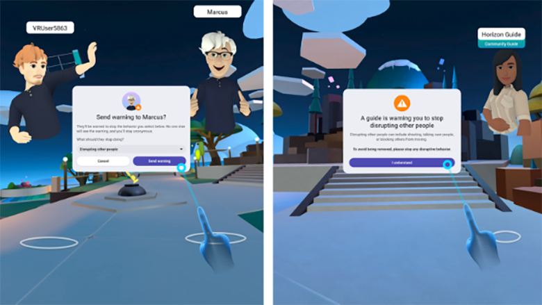 Horizon Worlds safety features