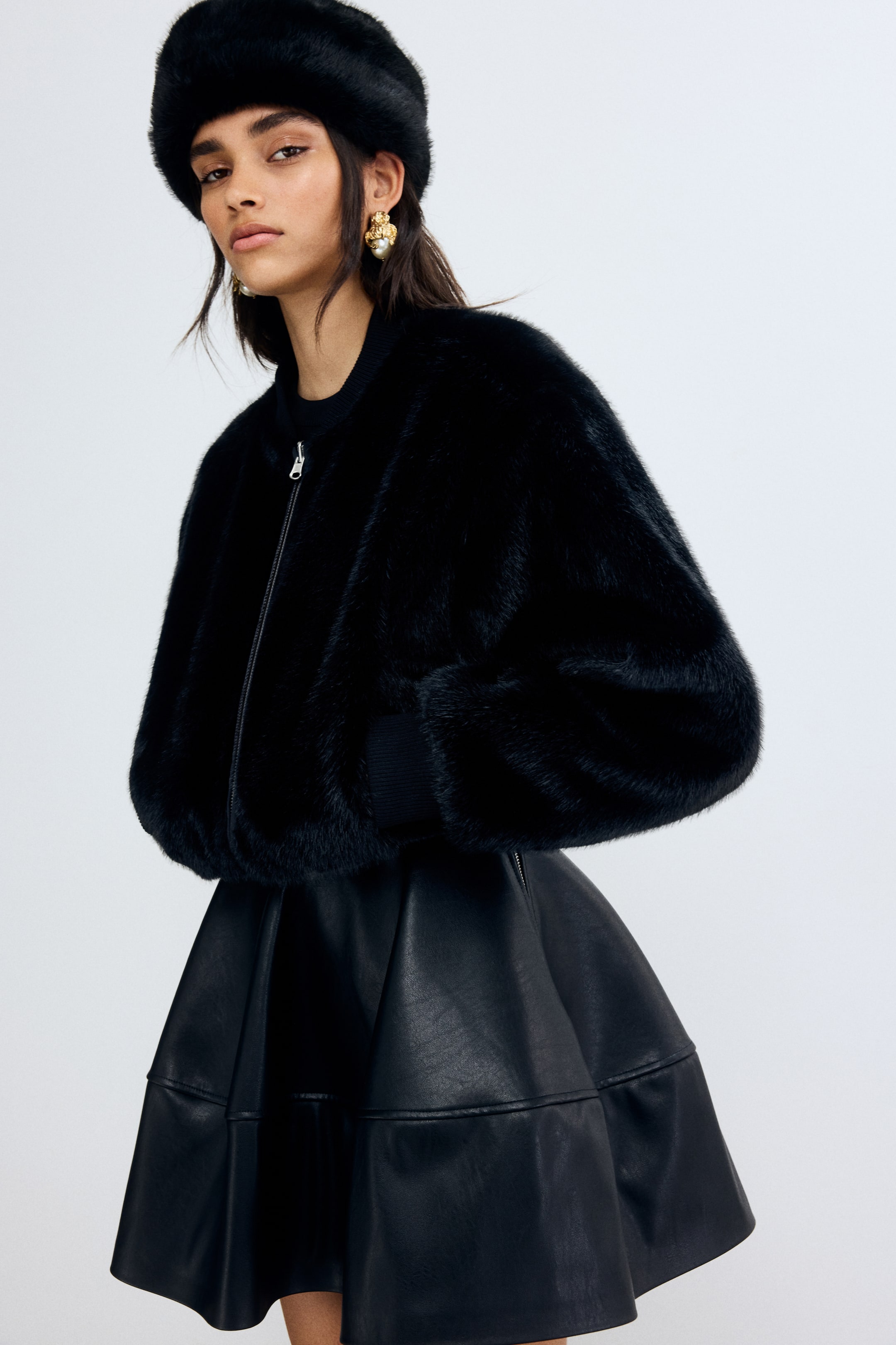 Reversible Bomber Jacket - Black