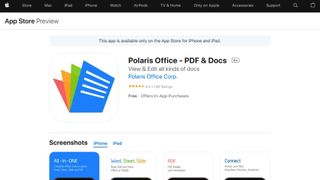 Appstore screenshot for Polaris Office