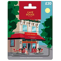Café Rouge gift card:  was £20