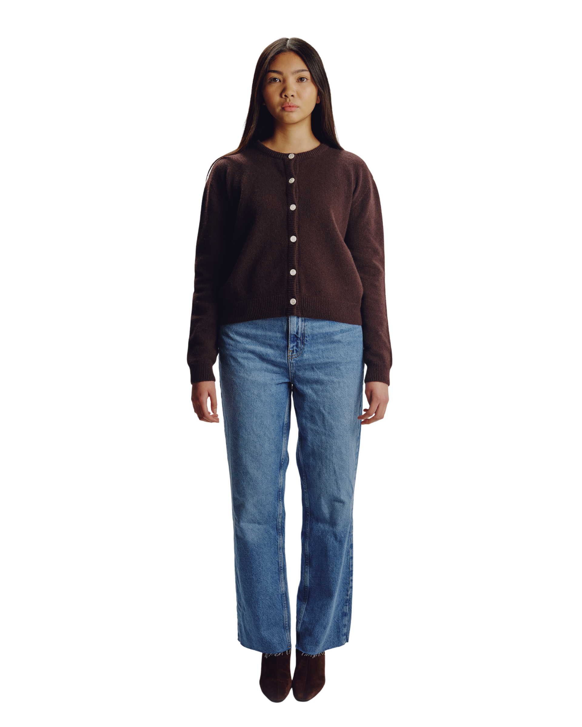 Poppy Cardigan - Dark Brown / Small