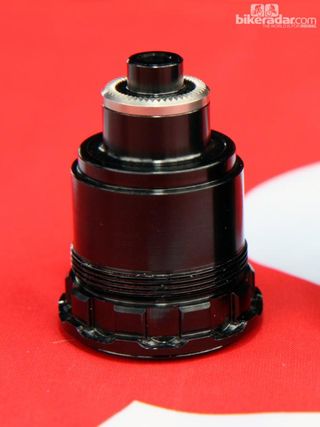 While radically different in appearance, the new XD freehub body isn't really all that different from a standard SRAM/Shimano driver. The end is cut off, most of the splines are milled down, and new threads are added to the base. Otherwise, the axle interface is carried over so that manufacturers don't have to completely redesign their hubs.