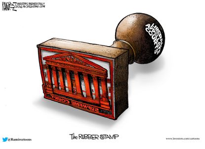 Political Cartoon U.S. Court System 2016