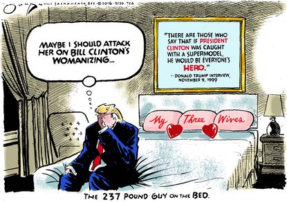 Political cartoon U.S. 2016 election Donald Trump