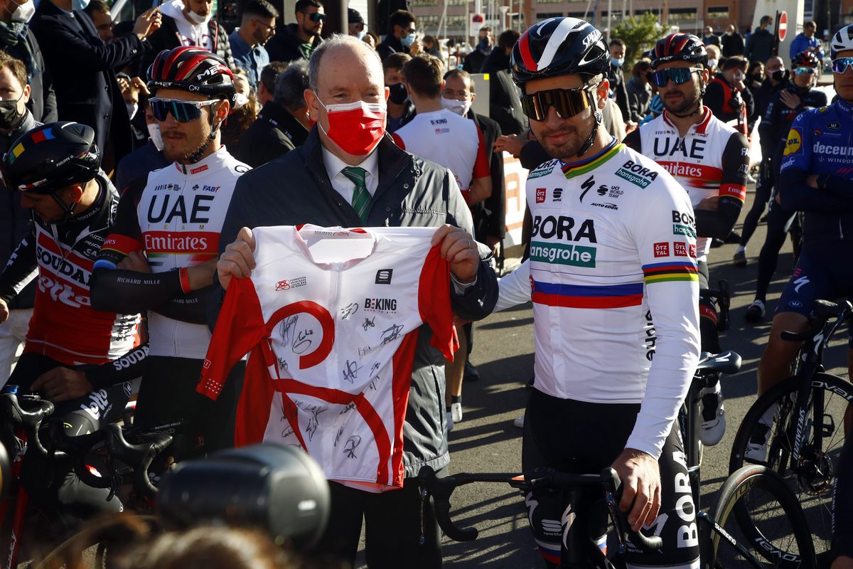 Peter Sagan with Prince Alberto of Monaco