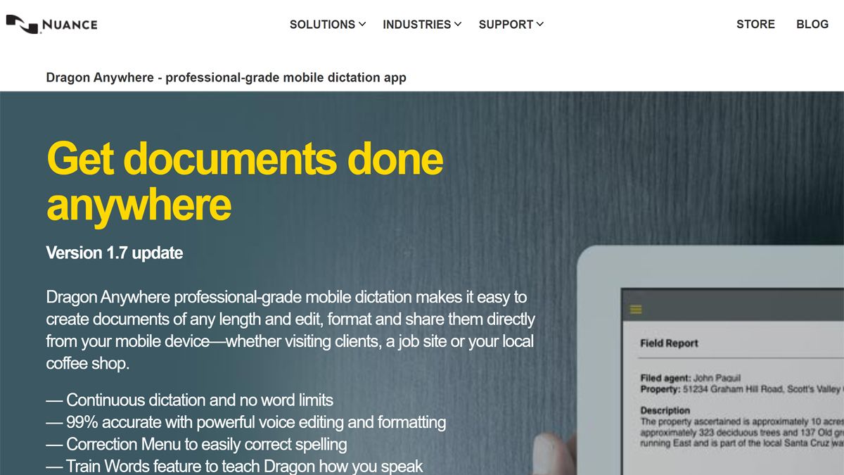 Dragon Anywhere—Professional-Grade Mobile Dictation App