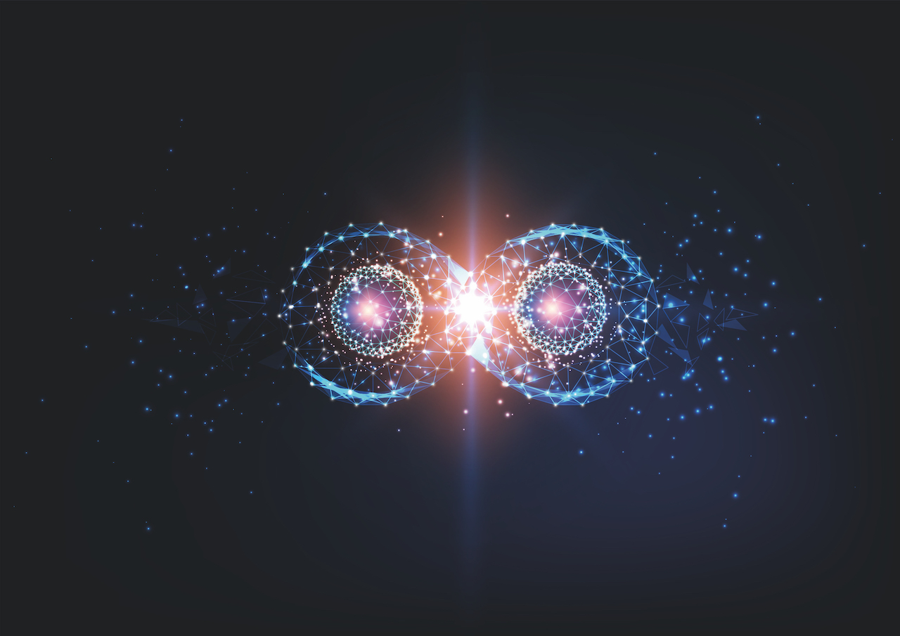 The properties of a particle can be 'teleported' through quantum entanglement