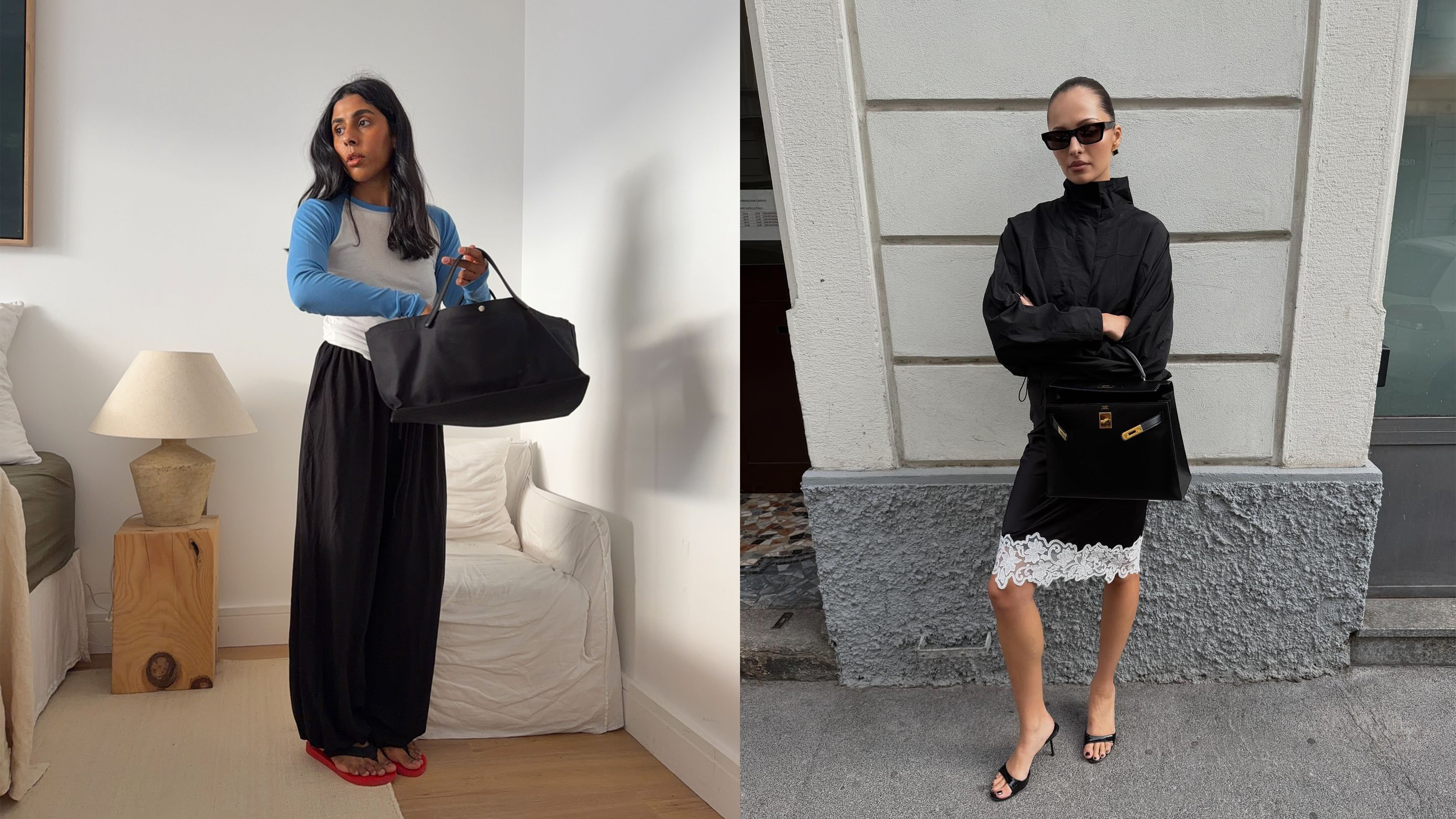 Women in chic spring outfits