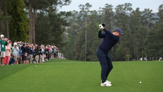 Photo of Rory McIlroy hitting from the 10th tee