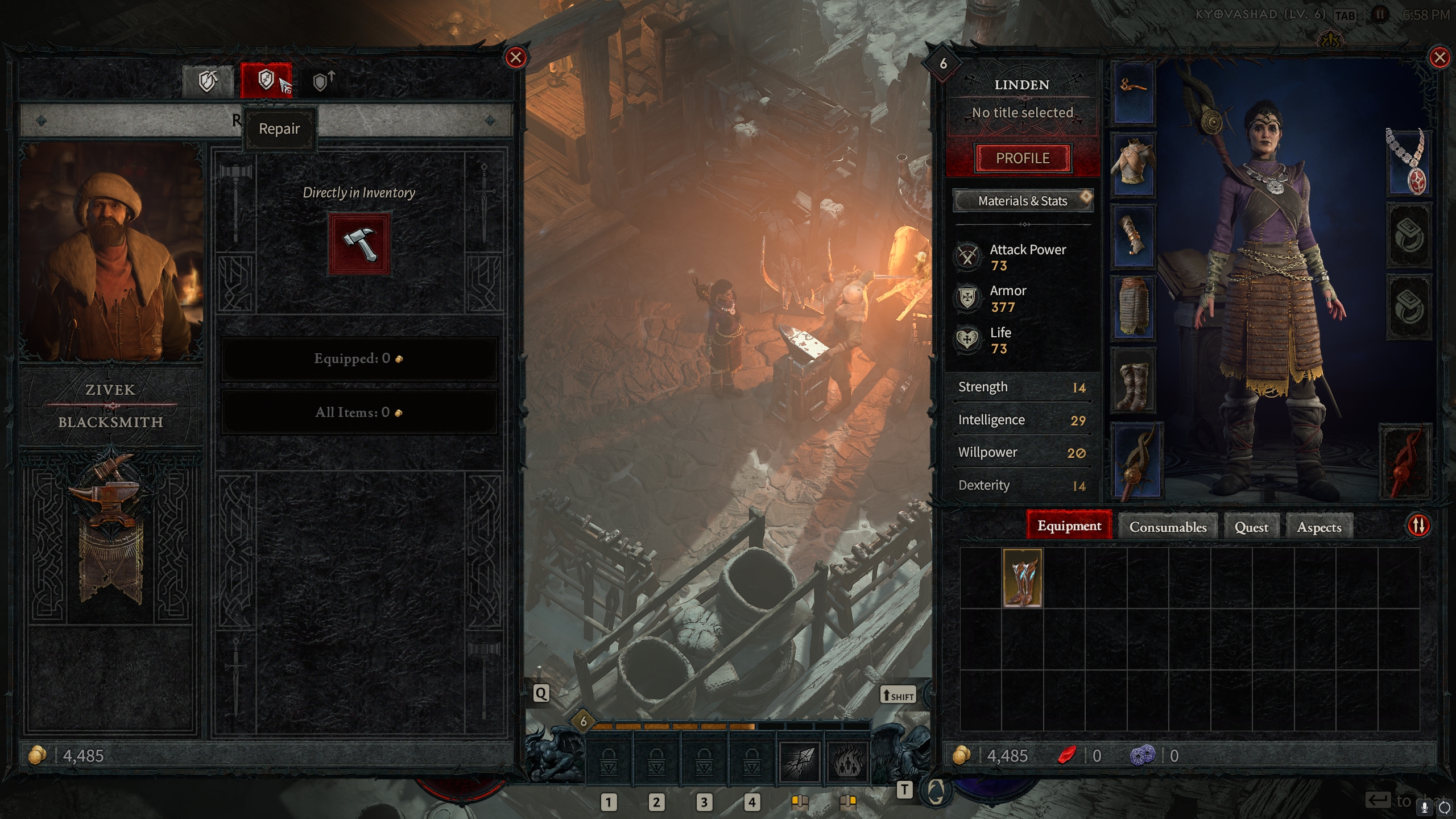 Diablo 4 restore information: Find out how to restore your gear
