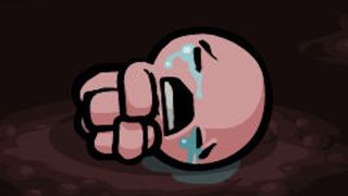 The Binding of Isaac image - Isaac in the fetal position, crying, because Larry Jr won't stop picking on him