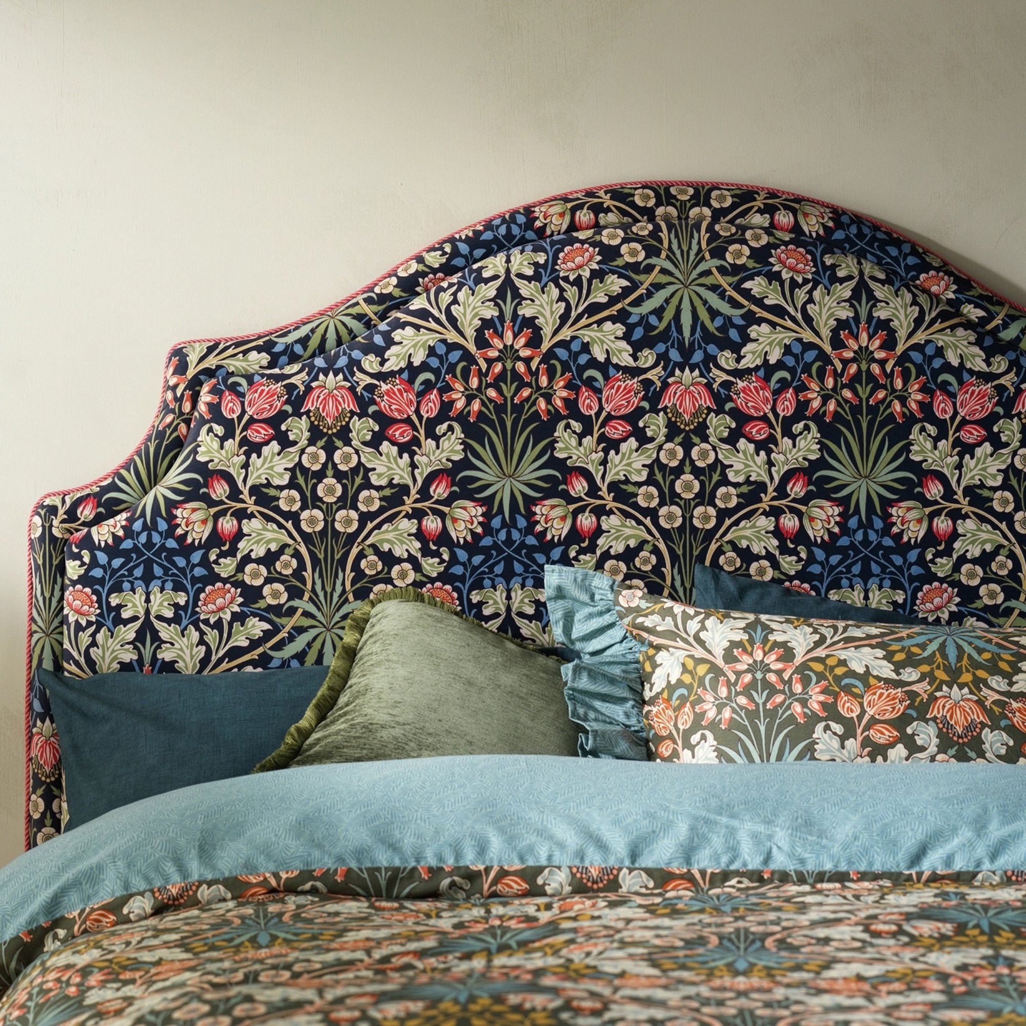 Habitat X William Morris Hyacinth Kingsize Headboard