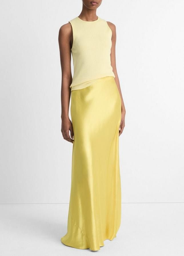 Vince, Satin Maxi Skirt
