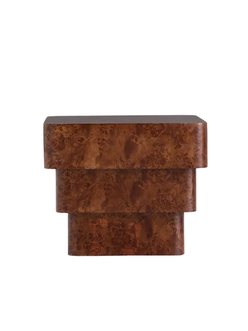Leonne Burl Wood Side Table
