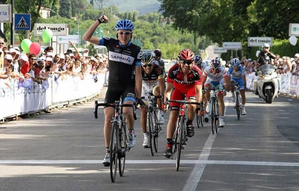 Dan Martin (Garmin-Cervelo) prevailed in the Giro della Toscana.