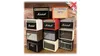 Miniature amp guitar pick storage boxes