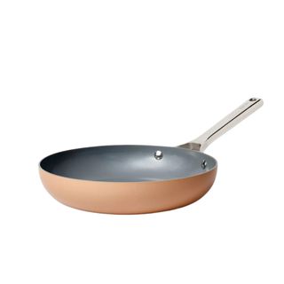 A terracotta kitchen pan