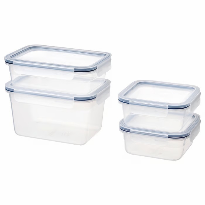 IKEA, Ikea 365+ Food Container With Lid, Set of 4 - Plastic