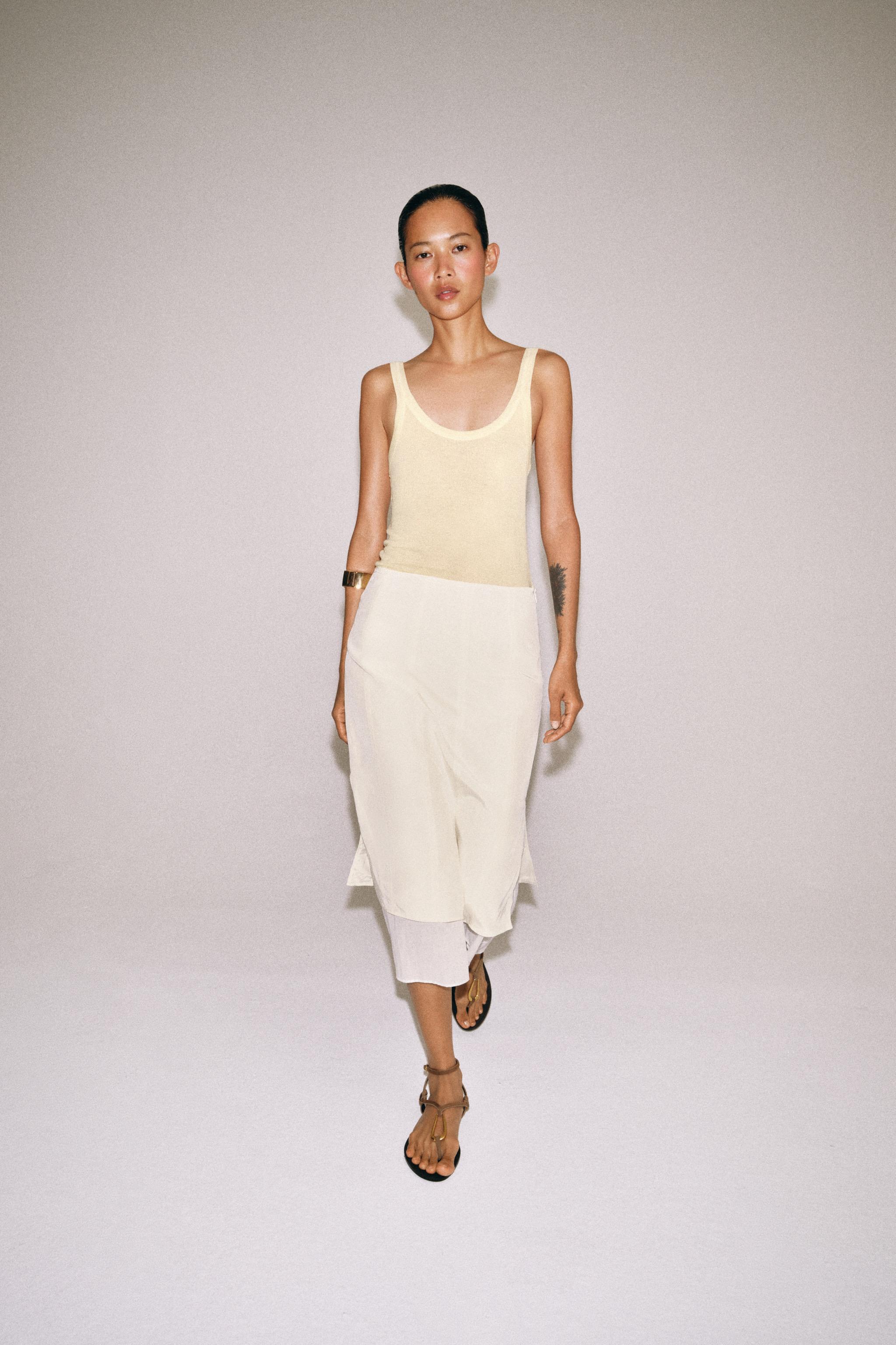 Zw Collection Combined Midi Skirt