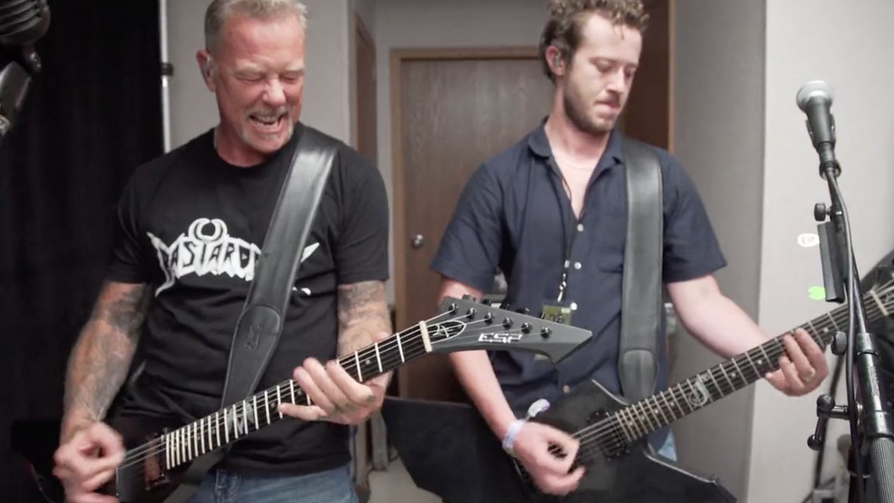 Watch Metallica jam with Stranger Things actor Joseph Quinn backstage