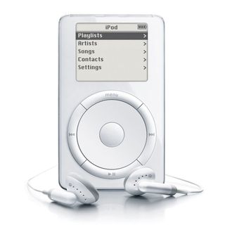 apple ipod with white