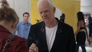 Malcolm McDowell in Mr. Monk goes to a fashion show