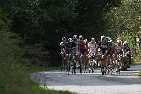 Riders on the attack during the Grand Prix de la Somme.
