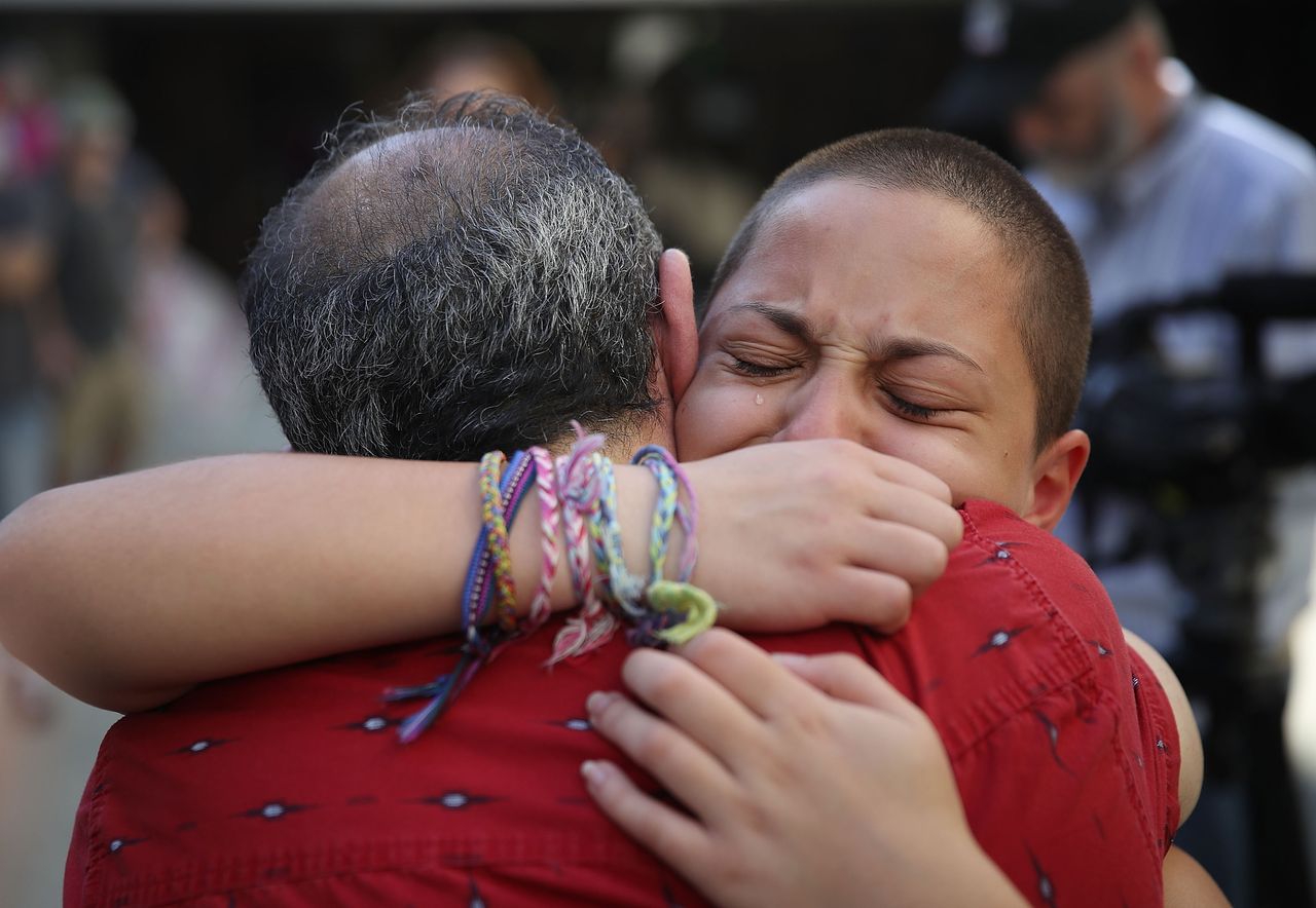 Emma Gonzalez at a protest against guns. 