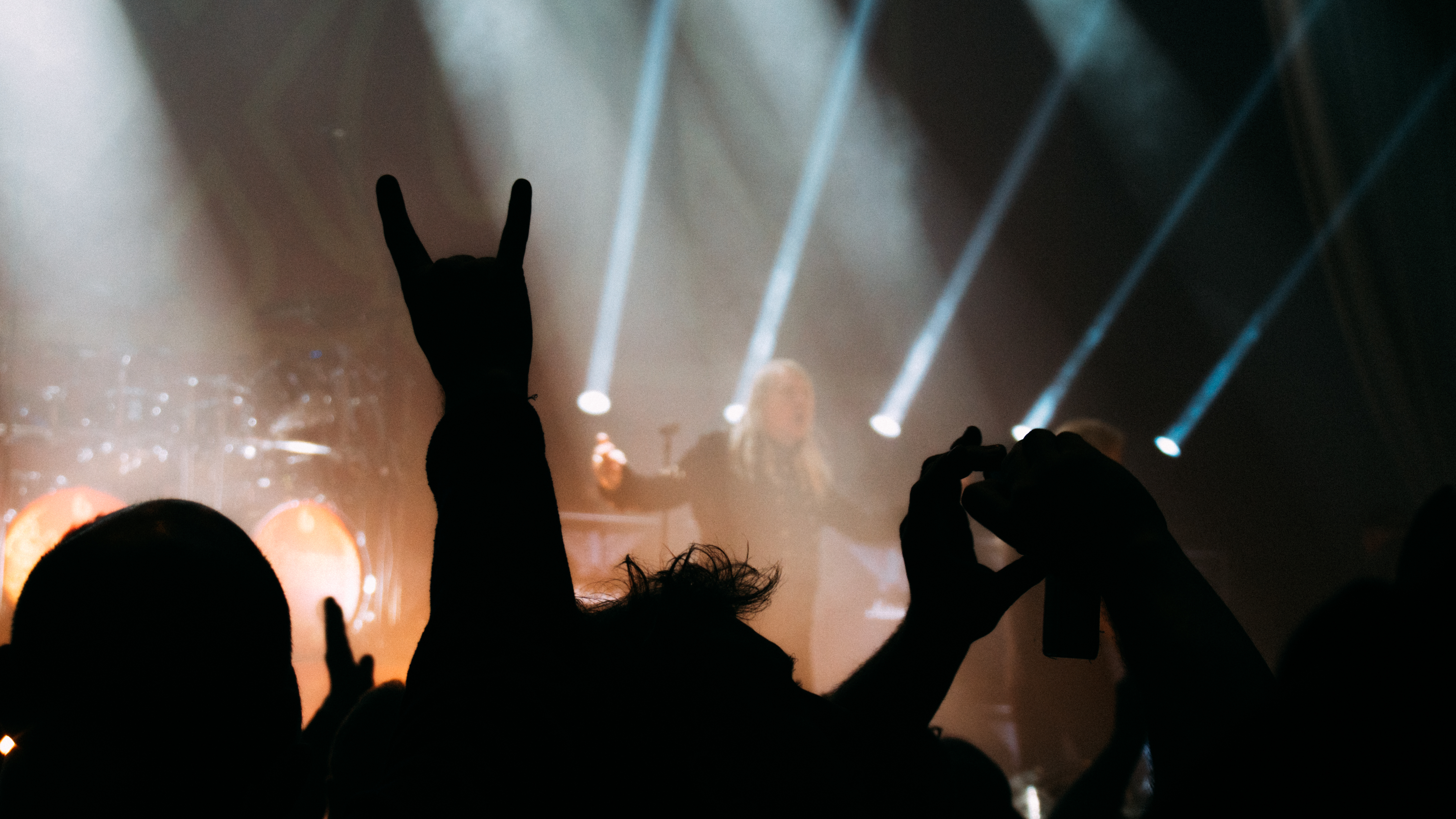 An image of a stage at a rock concert taken from the crowd, Olympus EM-5 Mark II sample images