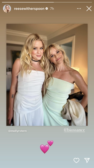 Screenshot of Ava and Reese from Instagram Stories