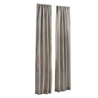 Mainstays Como Elegant Textured Light Filtering Rod Pocket Curtain Panel Pair, 37