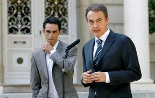 Zapatero praised Contador's second Tour de France victory