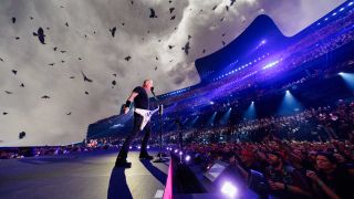James Hetfield onstage at Sphere