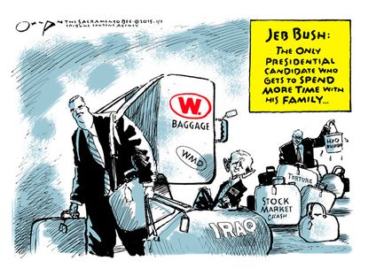 Political cartoon Jeb Bush 2016 presidential election