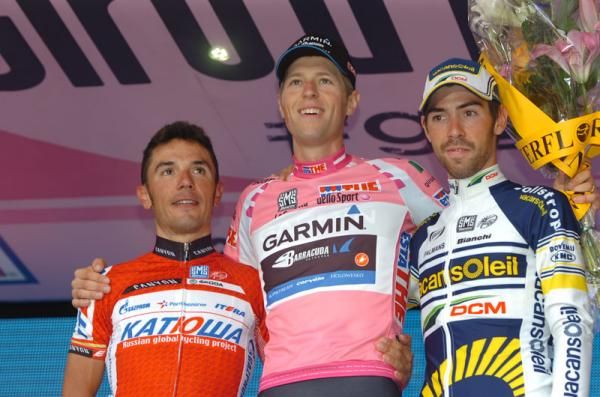 Rodriguez, Hesjedal and De Gendt make up the Giro podium