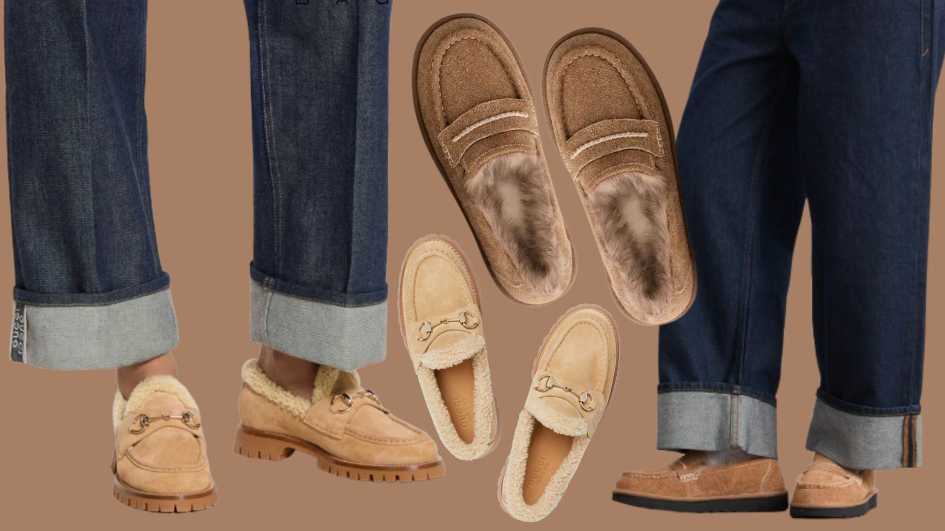 Ugg's Ellis loafers are a lookalike for Gucci's merino wool-lined loafers