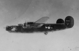 The heavy bomber Consolidated B-24 Liberator, flying coffin, ww ii
