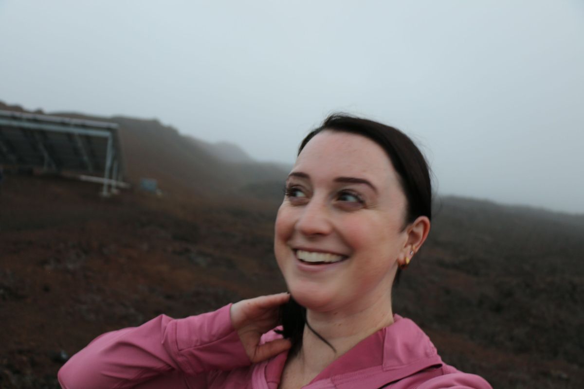 Space.com's Chelsea Gohd at the HI-SEAS habitat, where she is part of a Sensoria crew on a simulated mission to Mars.