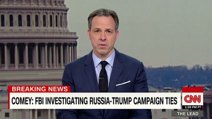 Jake Tapper burns Fox News for not covering Comey testimony on Trump and Russai