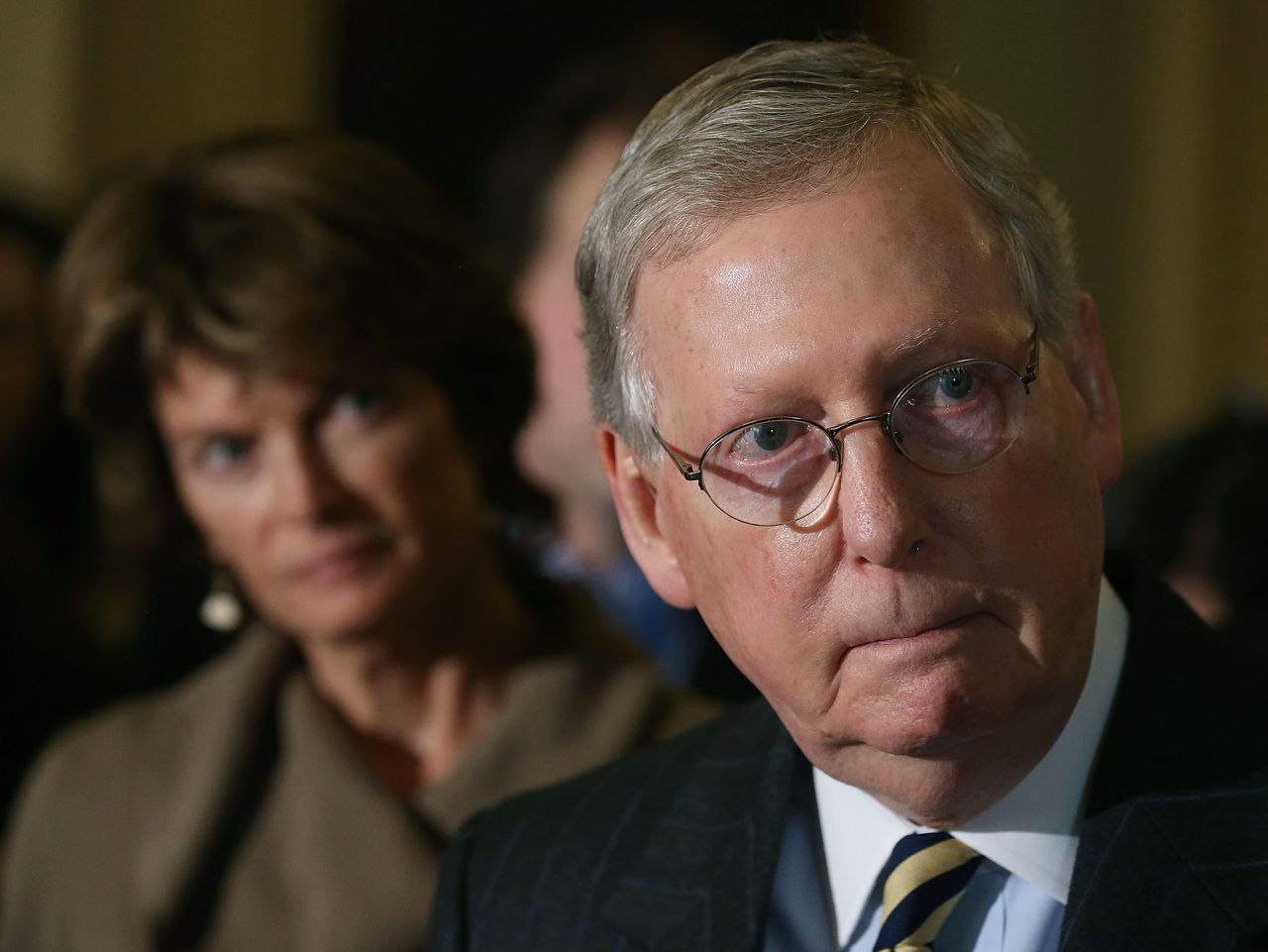 Mitch McConnell and Lisa Murkowski.