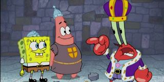 The cast in "Dunces and Dragons" in Spongebob Squarepants.