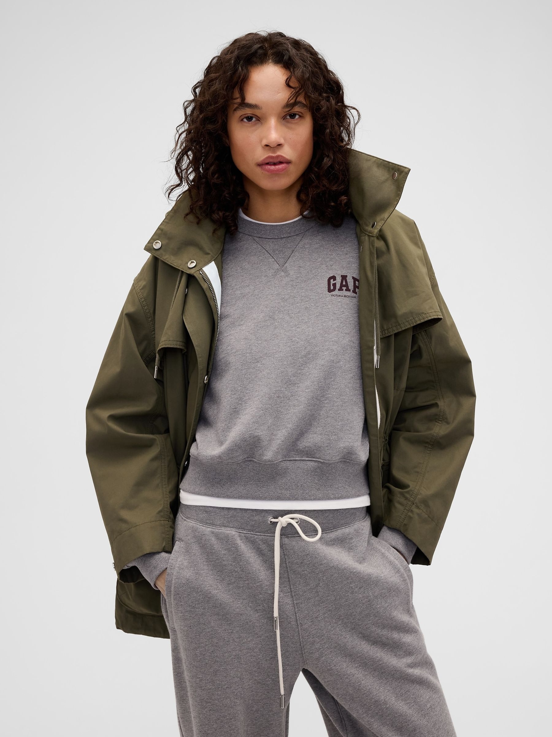 Gap X Victoria Beckham Grey Heavyweight French Terry Sweatshirt