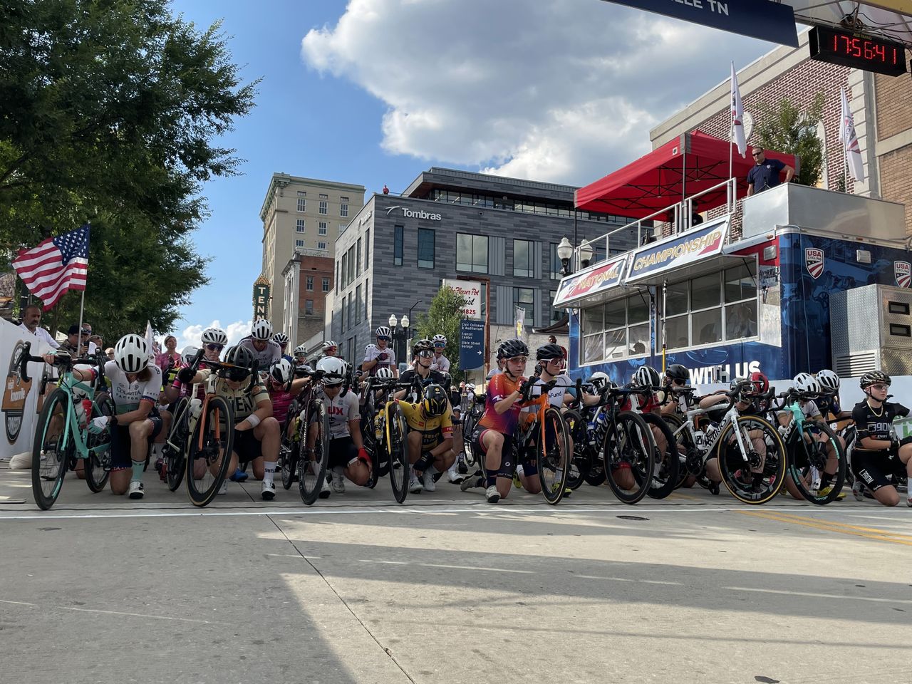 Riders take a knee