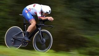 Alex Dowsett blacked out time trial bike