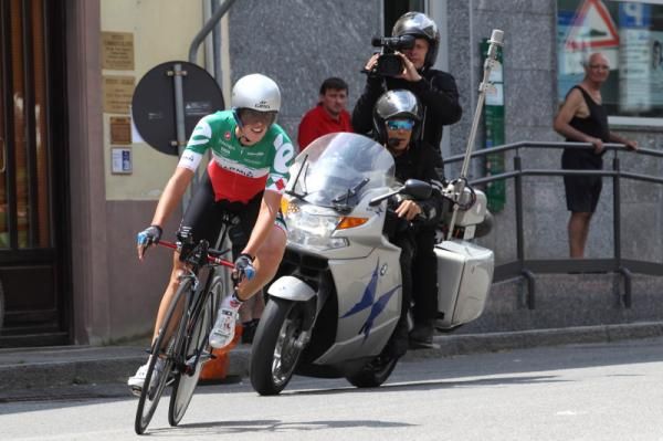 Italian Champion Noemi Cantele (Garmin-Cervelo) was followed throughout by RAI Sport.