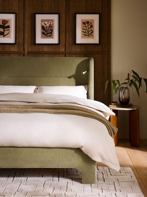 Relaxed Chenille Upholstered Bed Frame