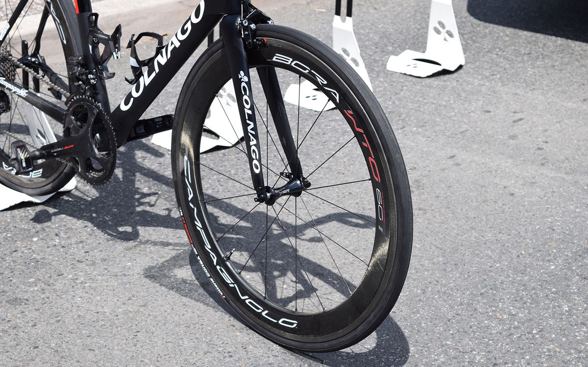Several UAE Team Emirates riders continue to race on tubeless Vittoria tyres at the Tour de France